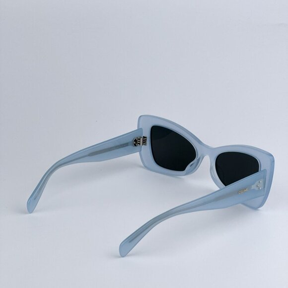Celine CL40236I 84A CELINE 3 DOTS BRAND NEW Sunglasses Blue Grey Women Butterfly - Picture 6 of 13